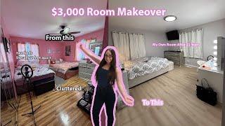 EXTREME Room Makeover ($3,000) | getting my own room after 22 years