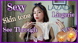 See Through Micro Bikini Mesh Lingerie Try On Haul Fr. #lazada | JustSimplyClaire