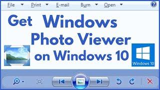 How to get Windows Photo Viewer on Windows 10