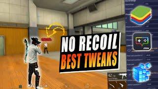 Revealing : No Recoil TWEAKS Which Gives You 97% Headshot Rate Free Fire PC | Bluestacks 5 | Msi 5