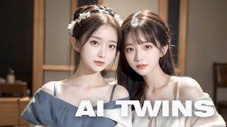 AI-generated Twin Sisters Look Like 100% Real Humans