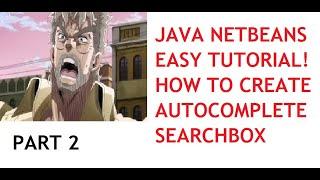 Java NetBeans How To Make a Search Field part 2