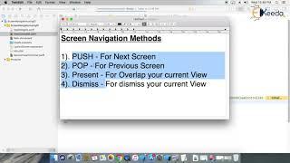 Navigation using Storyboard ID with PUSH, POP, Present and Dismiss