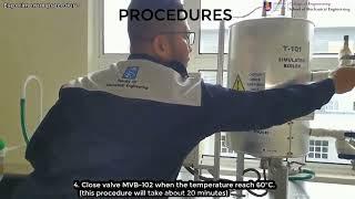 EXPERIMENTAL PROCEDURE   STEAM PRESSURE CURVE OF SATURATED STEAM MARCET BOILER