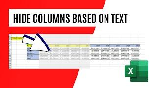 How to Hide Columns Based On Cell Values in Excel