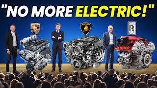 Lamborghini, Rolls Royce & Porsche Reveal New Engines That Will END  Electric Cars!