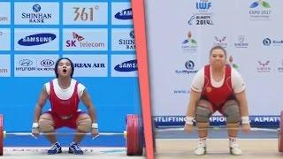All World Weightlifting Records — Women (2015) / Все Мировые рекорды. Тяжелая атлетика