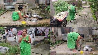 Indian housewife morning cleaning vlog village life cleaning vlog desi village life cleaning vlog