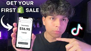 How to get your FIRST SALE with Shopify Dropshipping