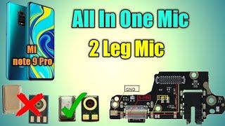 Mi Note 9 Pro | Note 9 Pro Max Mic Problem Solved Easily Replace 3 Legs Mic In To 2 Legs Mic #mic