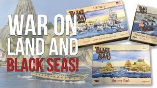 Black Seas US Fleet, Scenery and a Spanish Flagship | Warlord games | Unboxing