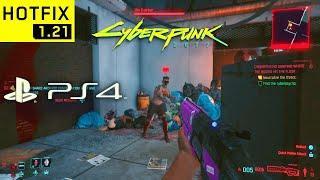 CYBERPUNK 2077 HOTFIX 1.21 PS4 Slim Gameplay Performance & Graphics! (Combat Gameplay in Night City)