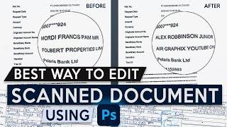 How to Edit Text on Scanned Document in Photoshop