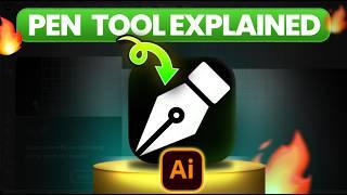 Pen Tool in Adobe Illustrator Explained for Beginners – How to Use Like a PRO! 