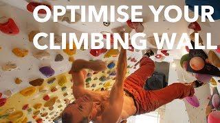 How to optimise your home climbing wall