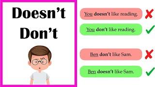 When to use DON'T and DOESN'T    | Easy Explanation