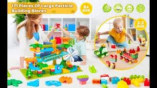 Philbaby 171 marble run building blocks Fun Toy for Kids Age 4-8