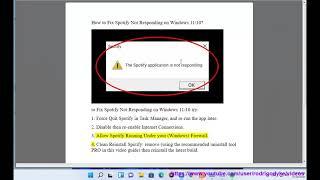 Fix Spotify Application Not Responding issue on Windows 11/10