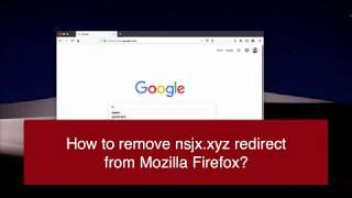 Nsjx.xyz redirect in Mozilla Firefox - how to fix?