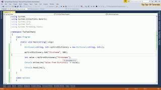 Understanding Dictionary Basic C# .net Part-1