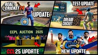 Real Cricket 24 Update  WCC3 Update  Dream Cricket 25 Update  CCL25 IPL 2025 Free Update