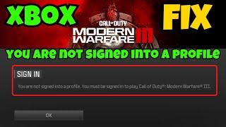 COD MWIII you are not signed into a profile Fix Xboxgamebar