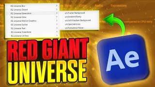 How To Install Red Giant UNIVERSE In After Effects