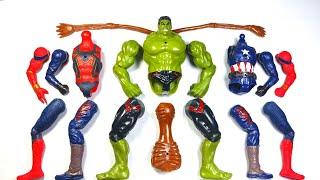 AVENGERS SUPERHERO TOYS ~ SPIDER-MAN, HULK SMASH, CAPTAIN AMERICA, SIREN HEAD ~ MARVEL TOYS