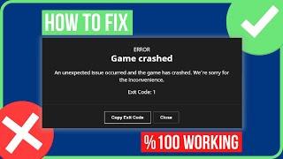 MINECRAFT EXIT CODE 1 FIX (2023) | How to Fix Minecraft Error Code 1
