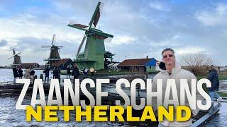 Full Tour of  ZAANSE SCHANS Dutch Windmills Village in NETHERLANDS