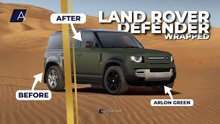 LAND ROVER DEFENDER gets a MILITARY GREEN WRAP!  | Autowrap Manchester