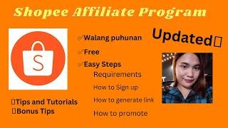 PAANO KUMITA SA SHOPEE  | SHOPEE AFFILIATE PROGRAM | WALANG PUHUNAN  | EASY STEPS #shopeeaffiliate