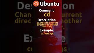 Cd command | Ubuntu Server