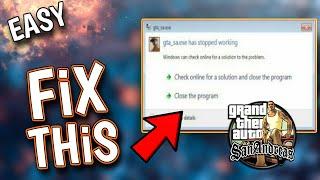 How to fix Gta_sa.exe has stopped working 100℅ working