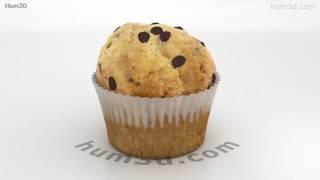 Muffin 3D model by 3DModels.org