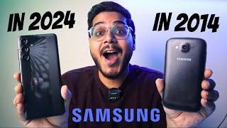 Samsung in 2014 VS 2024 - How Samsung Evolved in 10 Years | I Tried My First Smartphone in 2024