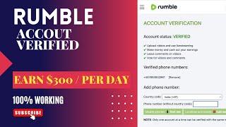 How to verify rumble account using Indian mobile number | Verification Problem Solved (2023)