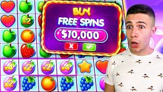 $10,000 FRUIT PARTY  DOING BONUS BUYS ON FRUIT PARTY SLOT