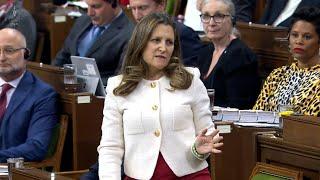 Freeland accuses Tories of 'parliamentary childishness'