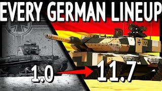 ONE Match With EVERY GERMAN LINEUP (War Thunder)