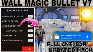 Wall Magic Bullet + Location Full Antiban hack | Free Fire Anti Blacklist Cs Rank Working antiban