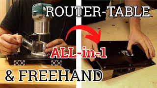 The ONLY router jig you'll ever need - Freehand AND router table in one system