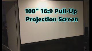 Elite Screens ezCinema Plus 100-inch Pull Up Portable Projection Screen - Model: F100XWH1