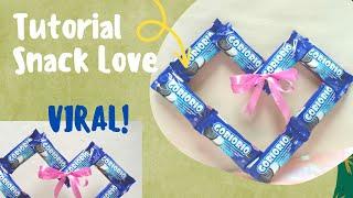 TUTORIAL BUKET SNACK LOVE || Snack love Goriorio #snacklove #gift #buketsnack