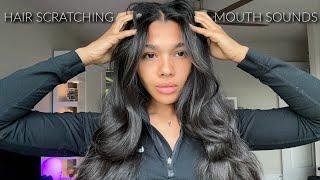 ASMR | Fast & Aggressive Mouth Sounds, Hair Sounds & Hair Brushing ️