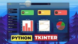 Tkinter Dashboard Magic: Creating a Modern UI Dashboard with Python Tkinter