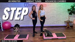 45 MINUTE ADVANCED STEP AEROBICS // 263-C // FAST STEP WORKOUT