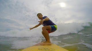 Andrey Azimov surfing on Bali