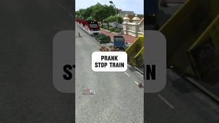 PRANK️ Stop Train Solo #viral #bussid #bussimulatorindonesia #train #meme #prank #memes #fyp #bus