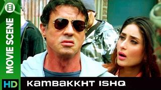 Sylvester Stallone saves the day | Kambakkht Ishq | Movie Scene